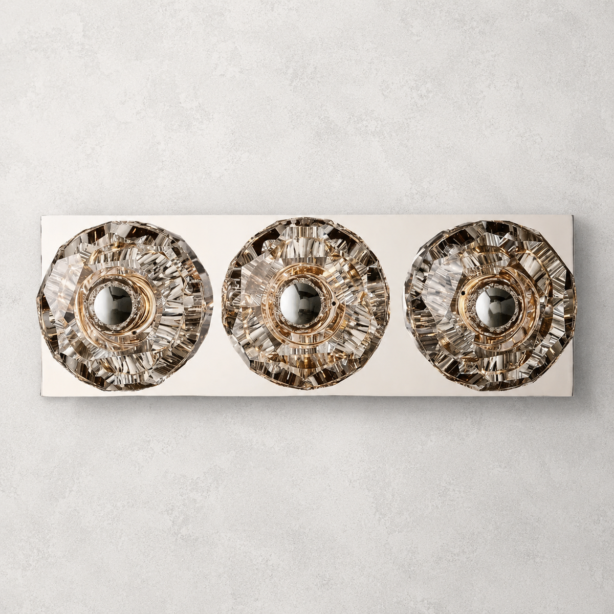 Meridian Clear Glass Linear Wall Sconce 3-lights