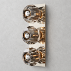 Meridian Smoke Glass Linear Wall Sconce 3-lights