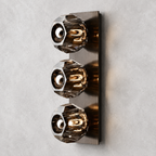 Meridian Smoke Glass Linear Wall Sconce 3-lights