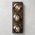 Meridian Smoke Glass Linear Wall Sconce 3-lights