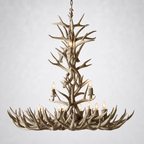 Moonlit Antler Chandelier 48"