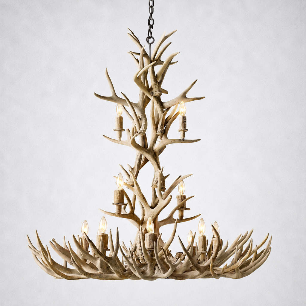 Moonlit Antler Chandelier 48"