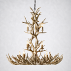 Moonlit Antler Chandelier 48"