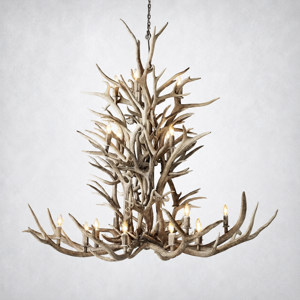Moonlit Antler Chandelier 66"
