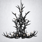 Moonlit Antler Chandelier 66"