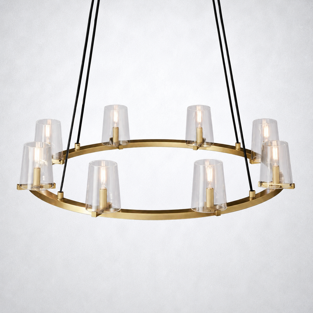 Celeste Glass Round Chandelier
