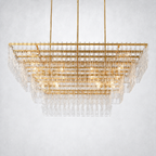 Riviera 4-Tier Rectangle Chandelier 72"