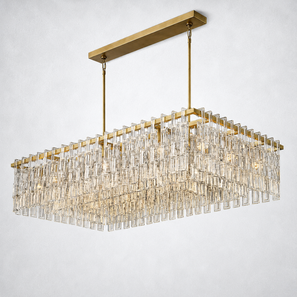 Riviera Rectangle Chandelier 60"