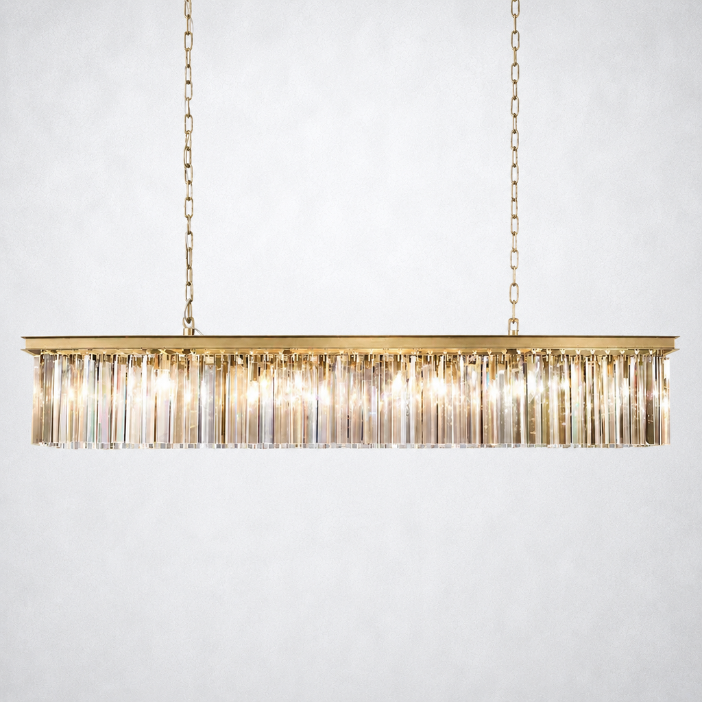 1920 Avelora Single Rectangular Chandelier