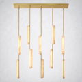 Sterling Alabaster Linear Chandelier 54"