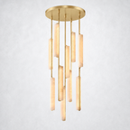 Sterling Alabaster Round Chandelier 24"