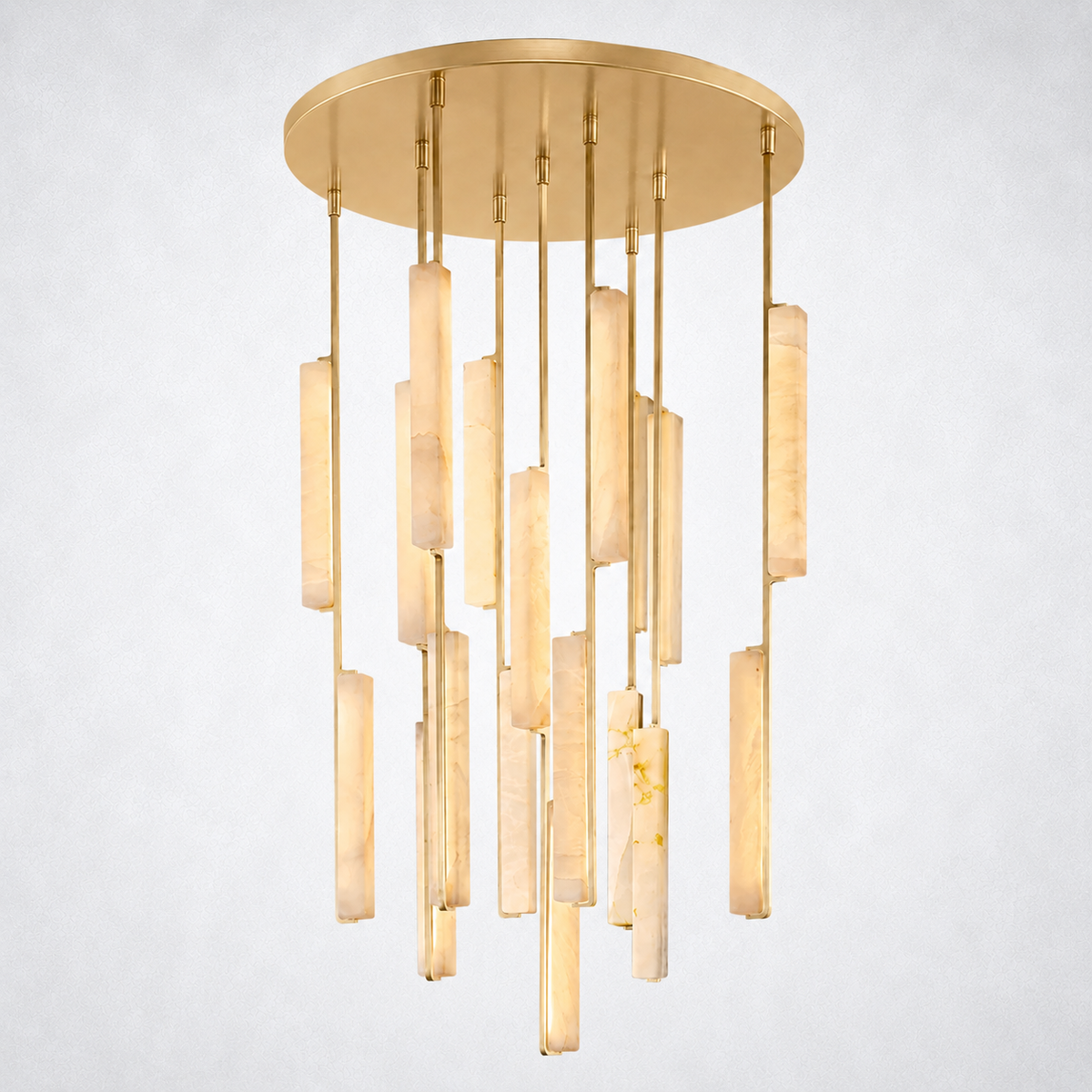 Sterling Alabaster Round Chandelier 40"