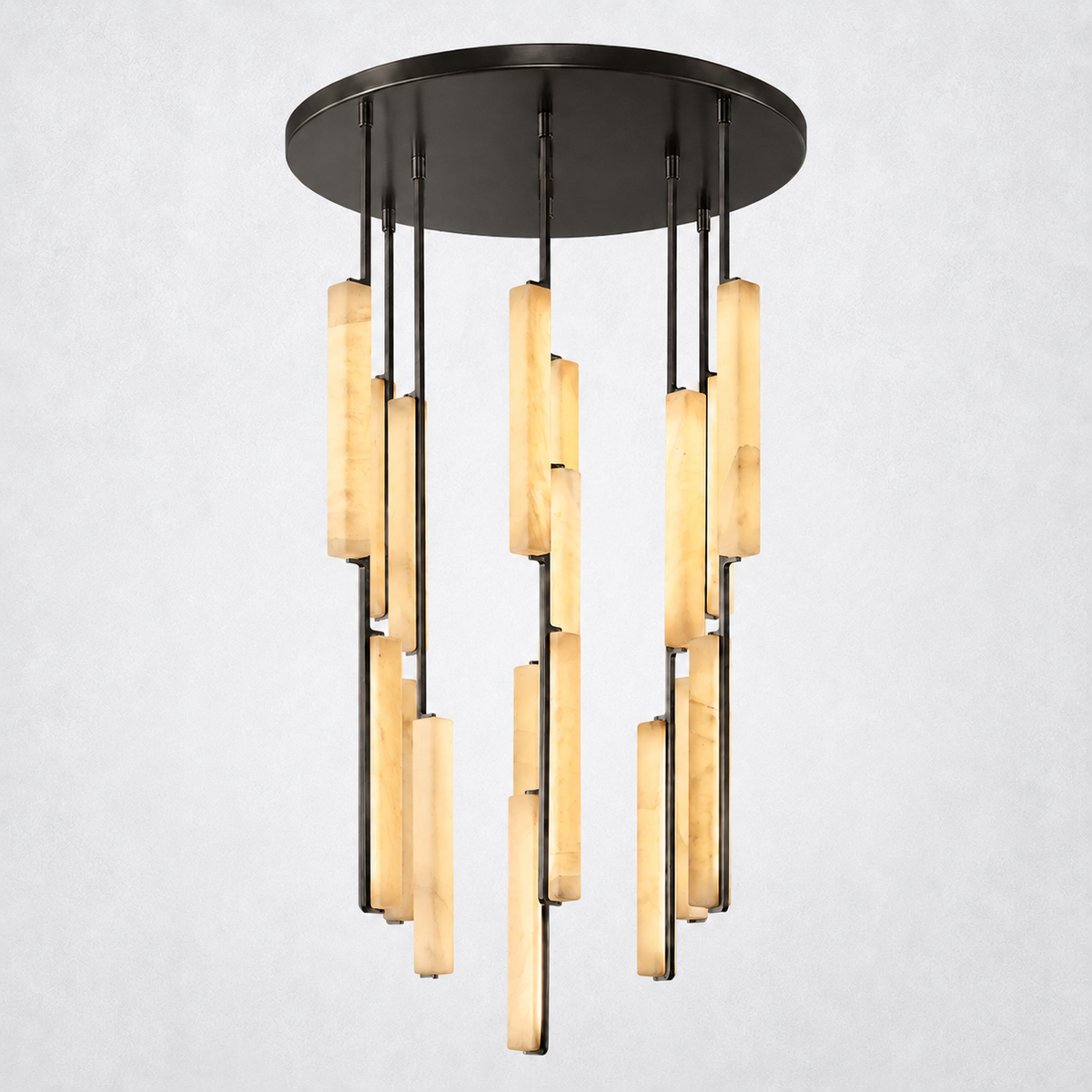 Sterling Alabaster Round Chandelier 40"
