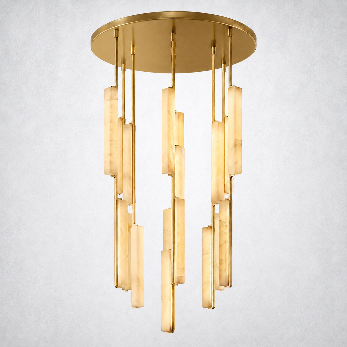 Sterling Alabaster Round Chandelier 40"