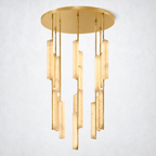 Sterling Alabaster Round Chandelier 40"