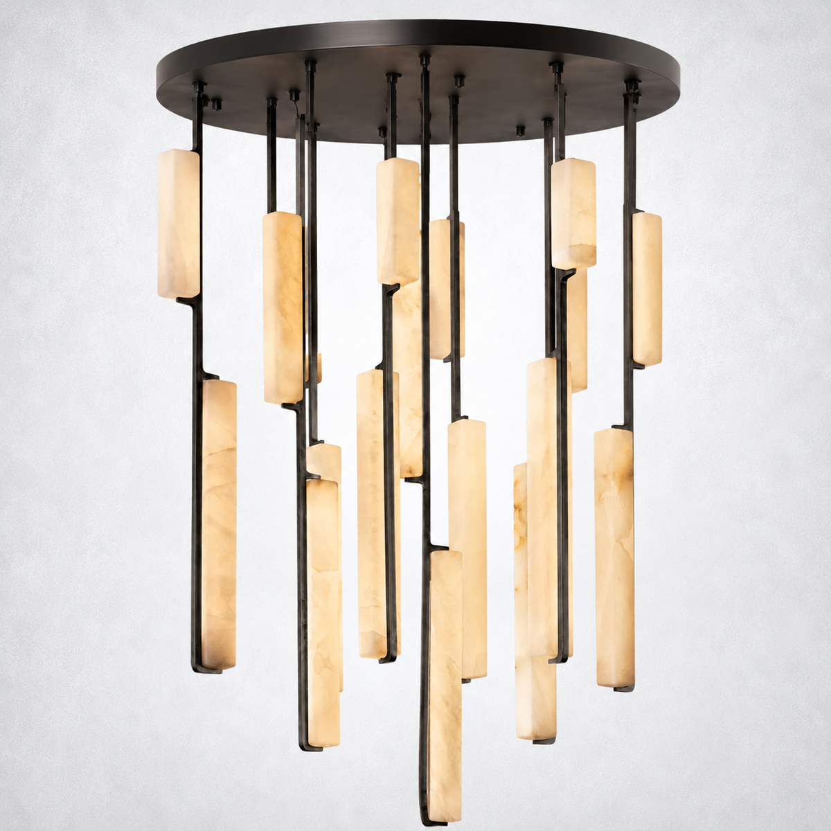 Sterling Alabaster Round Chandelier 40"
