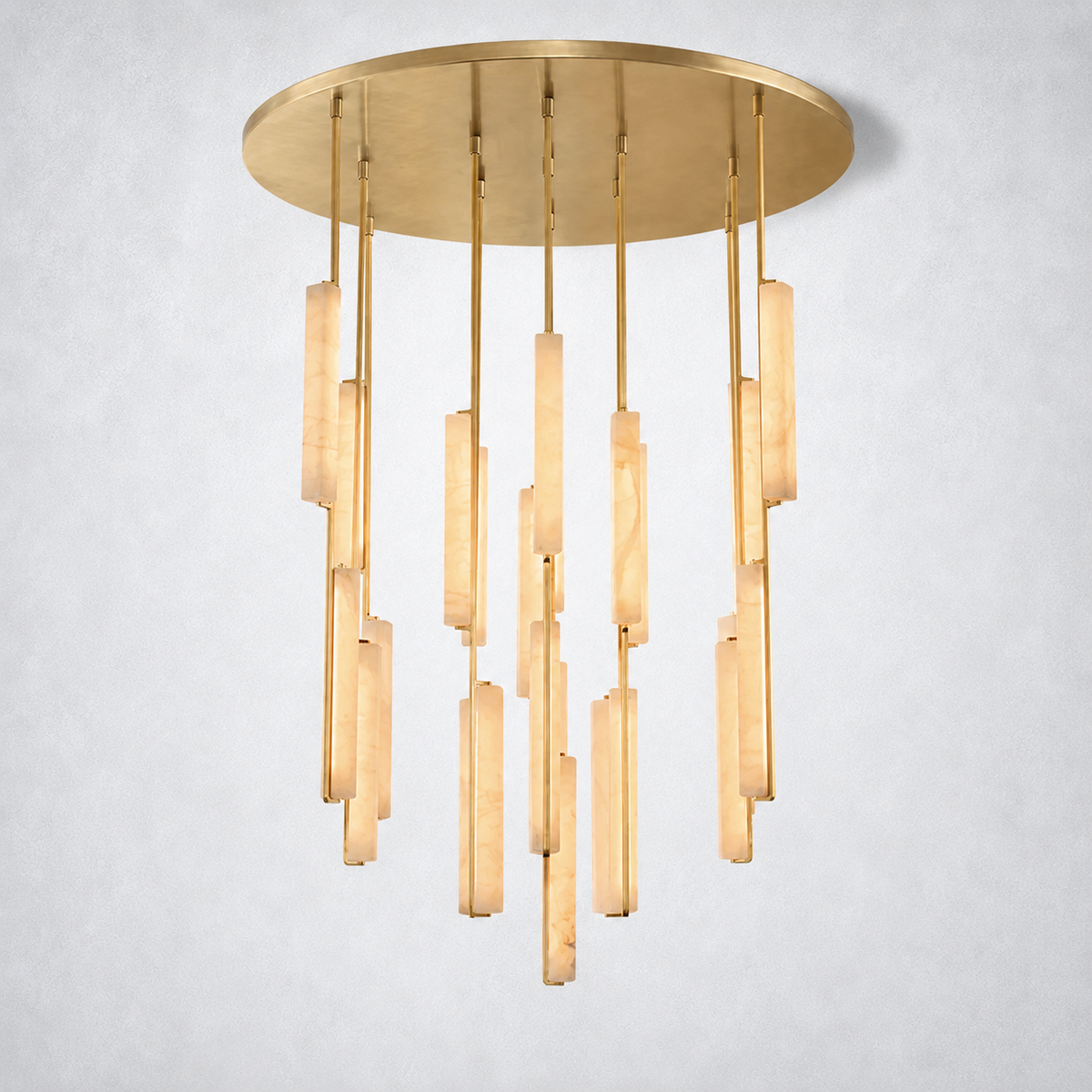Sterling Alabaster Round Chandelier 56"