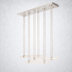 Sterling Triple Bar Linear Chandelier
