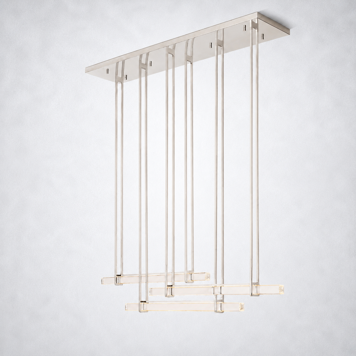 Sterling Triple Bar Linear Chandelier