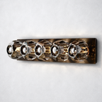Meridian Smoke Glass Linear Wall Sconce 5-lights