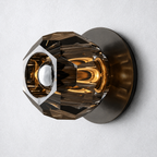 Meridian Smoke Glass Tiny Wall Sconce