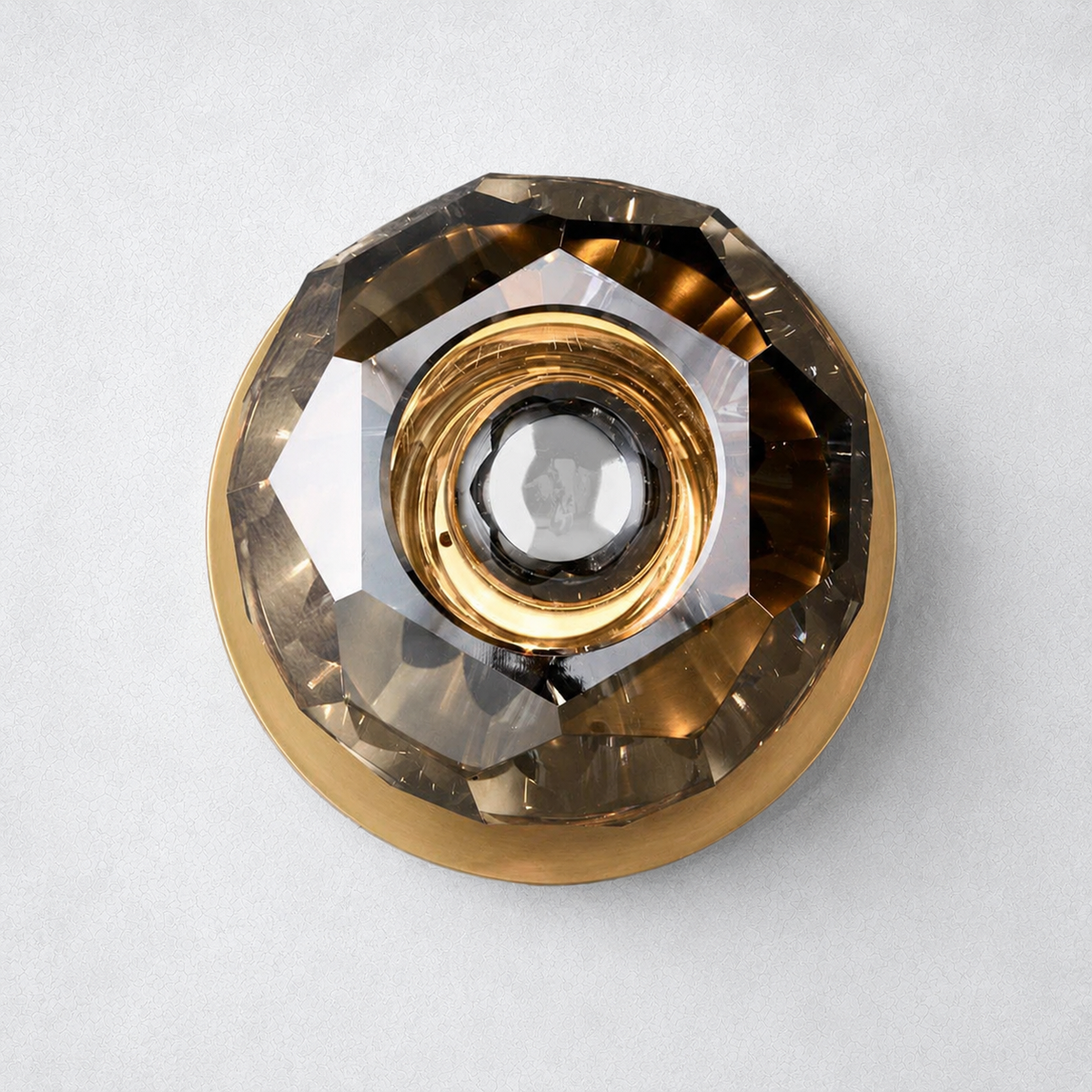 Meridian Smoke Glass Tiny Wall Sconce