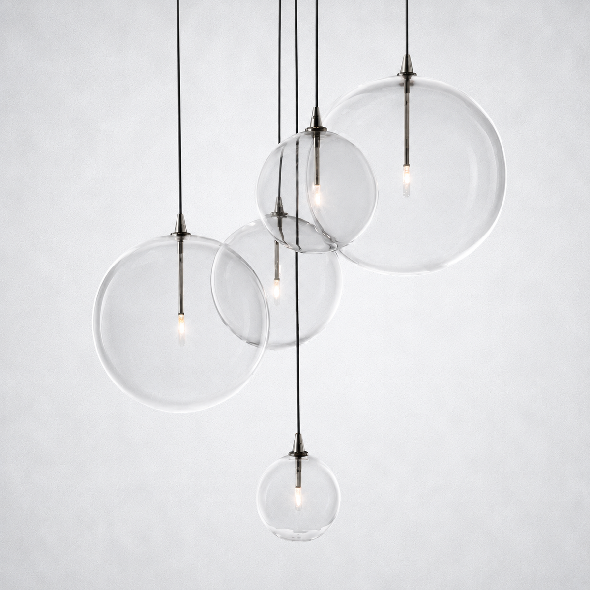 Quintara Glass Globe Cluster Chandelier 24''