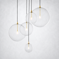 Quintara Glass Globe Cluster Chandelier 24''
