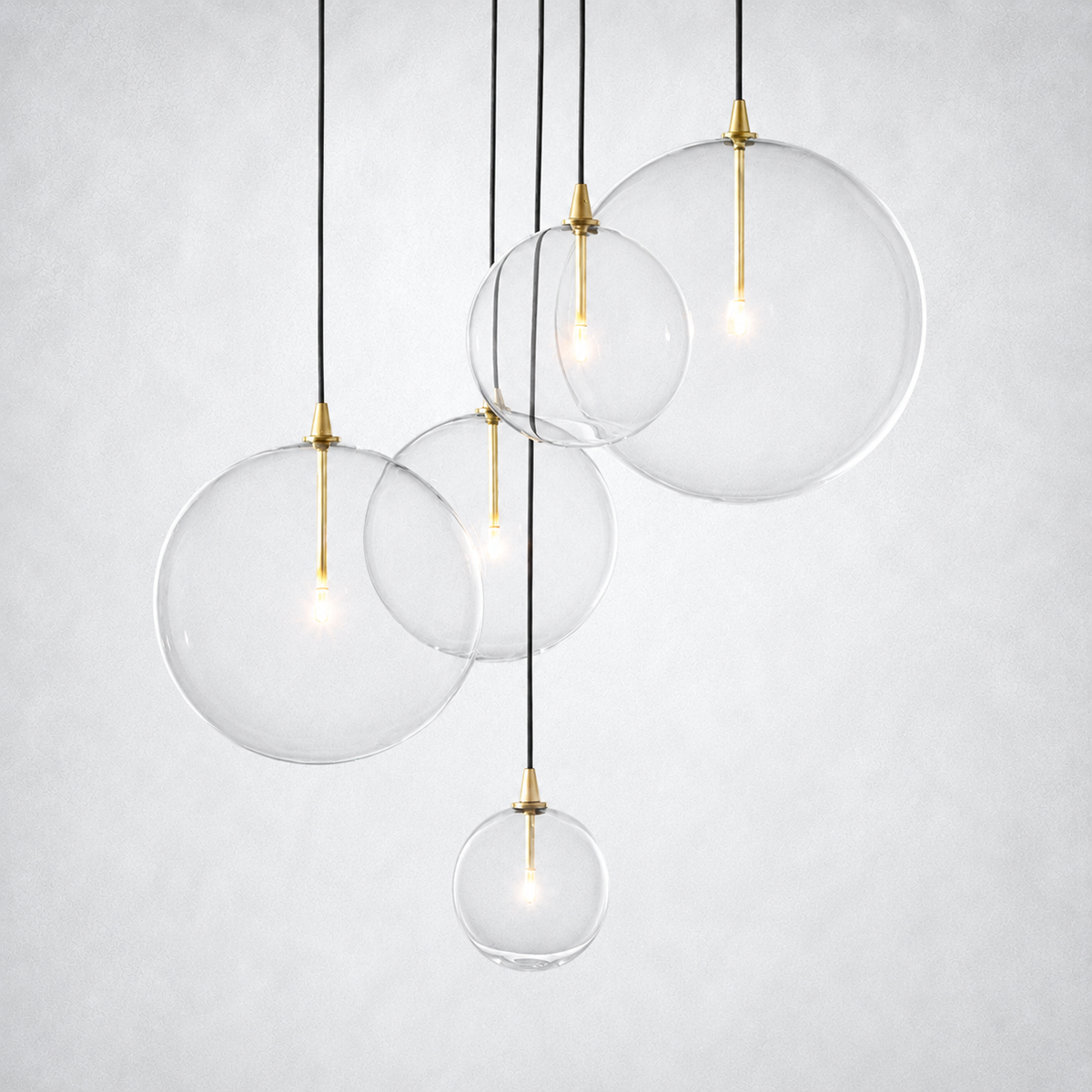 Quintara Glass Globe Cluster Chandelier 24''