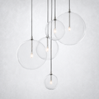 Quintara Glass Globe Cluster Chandelier 24''
