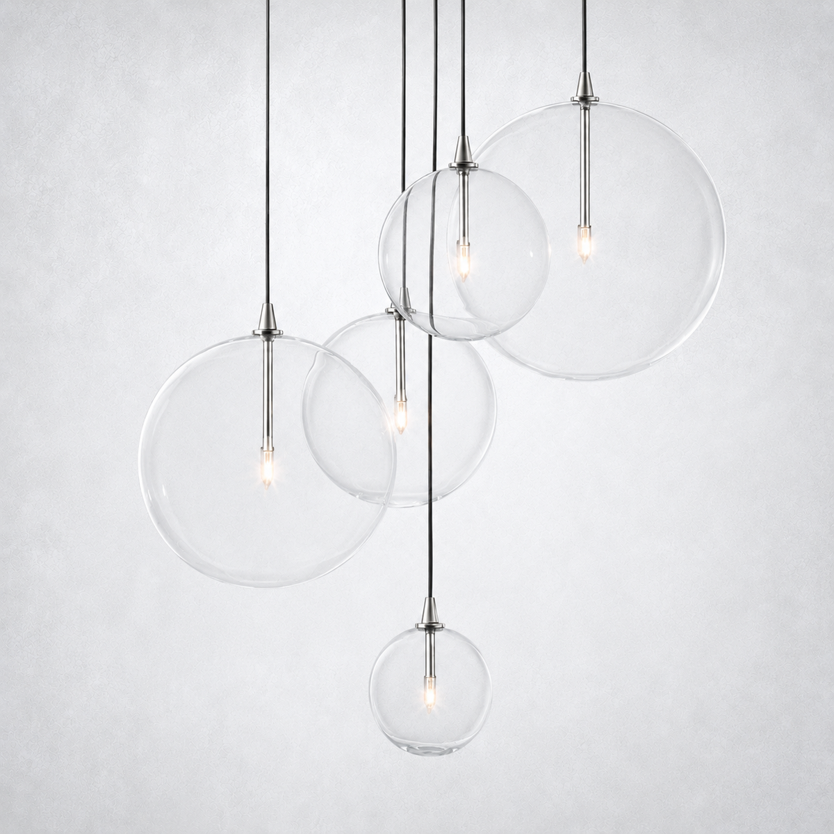 Quintara Glass Globe Cluster Chandelier 24''