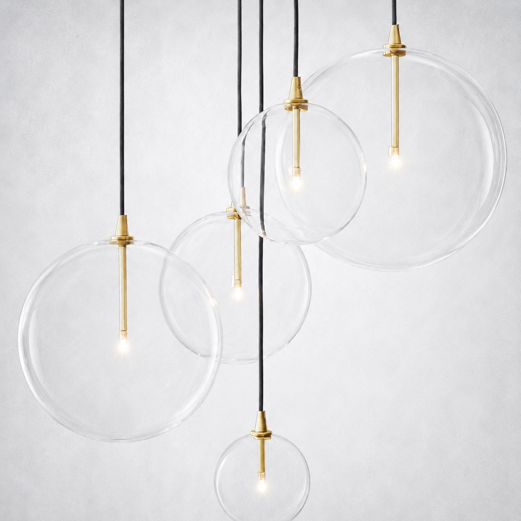 Quintara Glass Globe Cluster Chandelier 24''