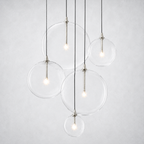 Quintara Glass Globe Cluster Chandelier 24''