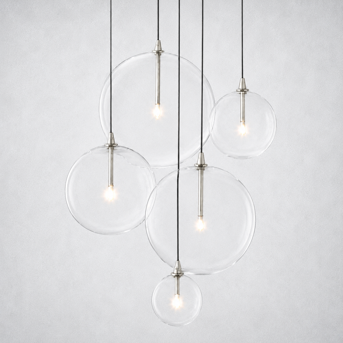 Quintara Glass Globe Cluster Chandelier 24''