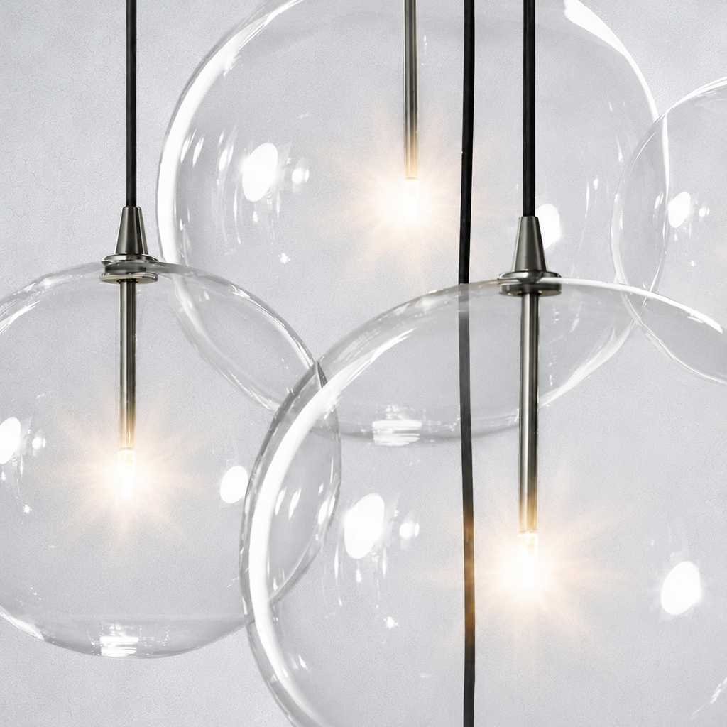 Quintara Glass Globe Cluster Chandelier 24''
