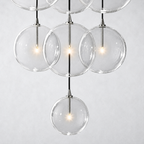 Quintara Glass Globe Cluster Chandelier 44''