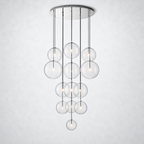 Quintara Glass Globe Cluster Chandelier 44''