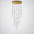 Quintara Glass Globe Cluster Chandelier 44''