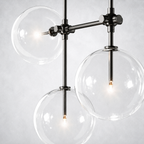 Quintara Glass Globe Linear Chandelier 60''