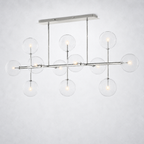 Quintara Glass Globe Linear Chandelier 72''
