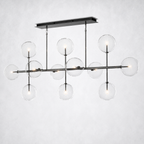Quintara Glass Globe Linear Chandelier 72''