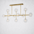 Quintara Glass Globe Linear Chandelier 72''