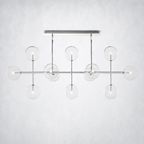 Quintara Glass Globe Linear Chandelier 72''