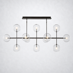 Quintara Glass Globe Linear Chandelier 72''