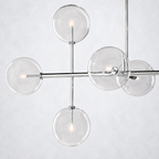 Quintara Glass Globe Linear Chandelier 72''