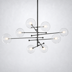 Quintara Glass Globe Pendant Chandelier 79''