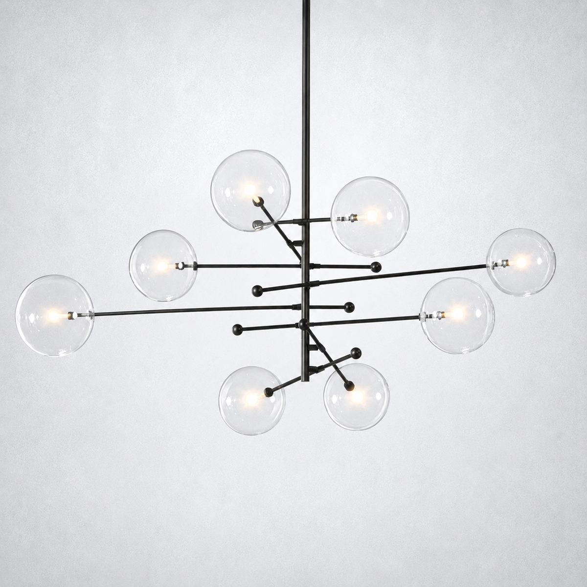 Quintara Glass Globe Pendant Chandelier 79''