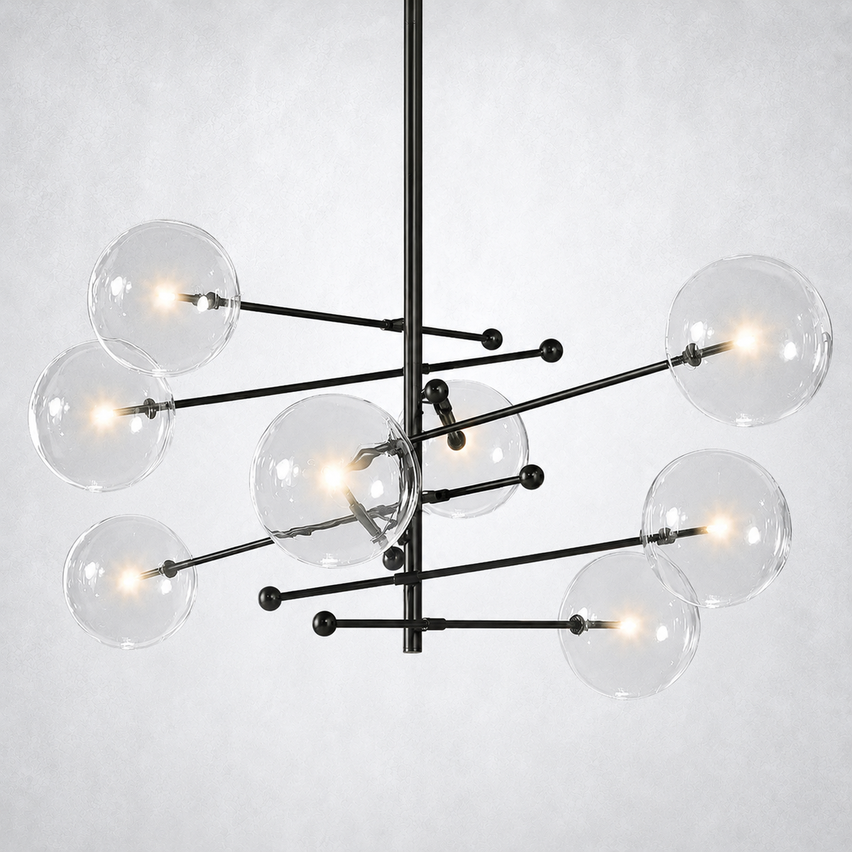 Quintara Glass Globe Pendant Chandelier 79''