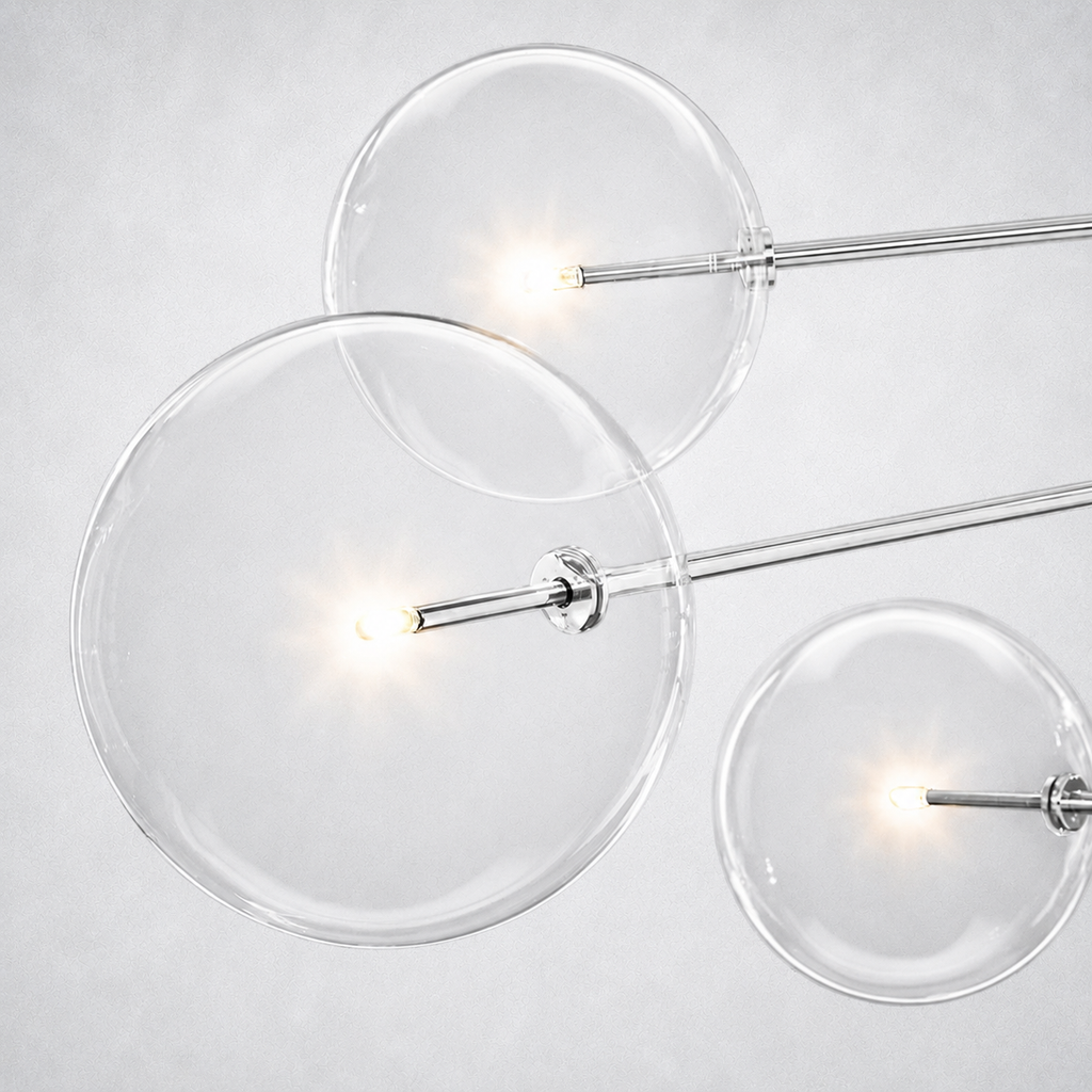 Quintara Glass Globe Pendant Chandelier 79''