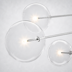Quintara Glass Globe Pendant Chandelier 79''